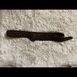 Abercrombie braided brown belt.